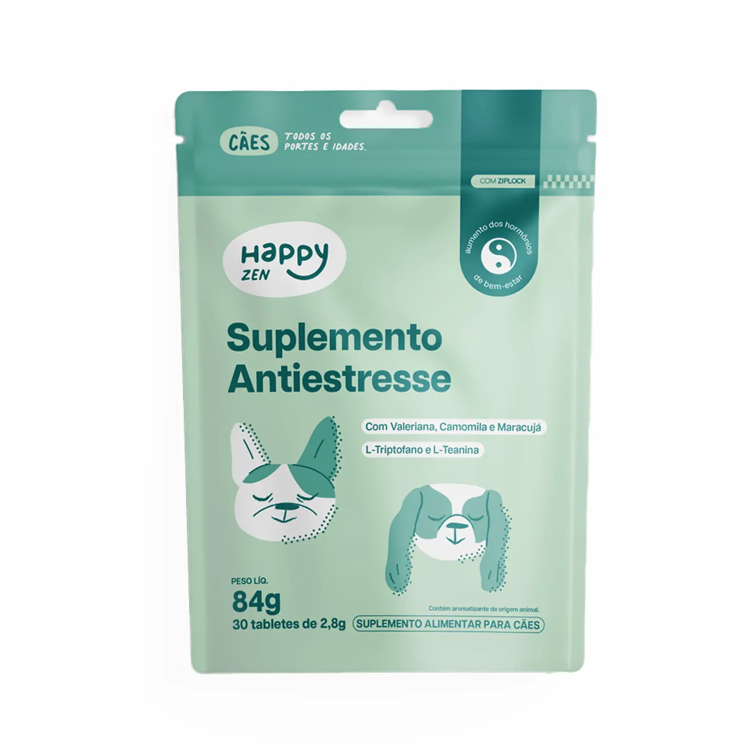 Suplemento Happy Zen Antiestresse para Caes Happy Med